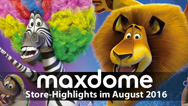 maxdome: Die Top Store-Highlights im August 2016