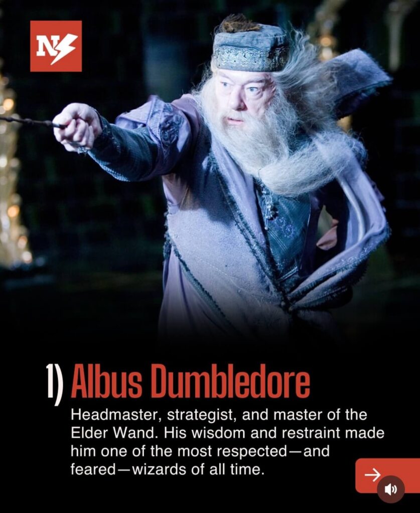 albus dumbledore 5 Most Powerful Wizards in Harry Potter Series